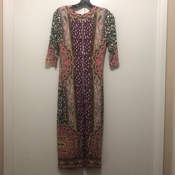 NWT $350 Alice + Olivia Delora Fitted Midi Dress! - Picture 7 of 10